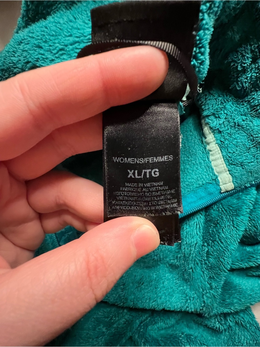 Teal North Face Fleece Jacket - Picture 8 of 11